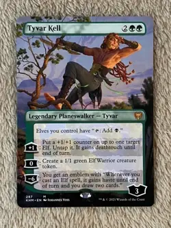 MTG - Tyvar Kell Borderless - Kaldheim - NM - Magic the Gathering - Image 1