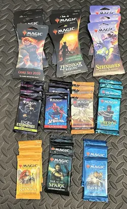 Lot of 30 Magic The Gathering MTG Sealed Packs - Unopened Draft & Set Boosters! - Image 1