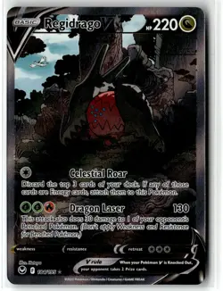 Regidrago V ⭐ 184/195 Holo Rare Ultra Silver Tempest 2022 Pokemon NM - Image 1