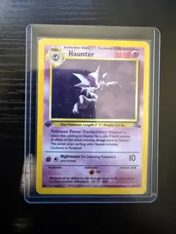 Haunter ⭐ 6/62 1st Edition Holo Rare Fossil 1999 Pokemon MP - Image 1