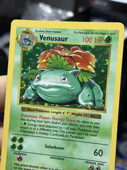 Venusaur 15/102 Base Set SHADOWLESS 1999 Holo Rare WOTC Pokemon Card TCG - Image 5