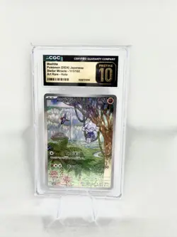 2024 POKEMON JPN STELLAR MIRACLE ART RARE HOLO #111 MEDITITE CGC 10 PRISTINE - Image 1