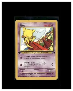 2000 Pokemon TCG 1st Edition Abra 49/82 Team Rocket Regular - Image 1