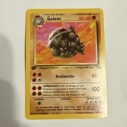 Pokemon TCG Golem Fossil, 1st Edition 36/62 LP+ - Image 1