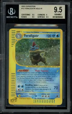 BGS 9.5 GEM MINT Pokemon 2002 Expedition Feraligatr Expedition Holo - Image 1