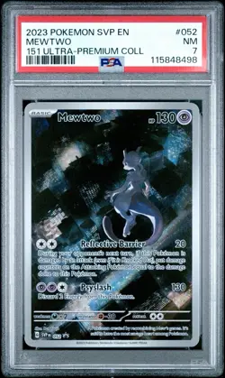Pokemon Mewtwo 052 UPC Promo Scarlet & Violet 151 Ultra Premium Collection PSA - Image 1