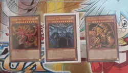Yu-Gi-Oh! TCG All 3 God Cards 2020 Reprints Peak Condition All Sleeved 👍 - Image 1