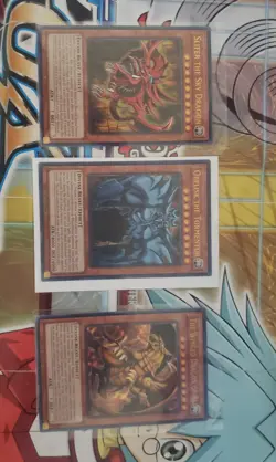 Yu-Gi-Oh! TCG All 3 God Cards 2020 Reprints Peak Condition All Sleeved 👍 - Image 3