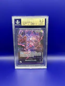 2025 One Piece 2nd Anniversary Promo Monkey D Luffy English #OP09-061 BGS 9.5 - Image 3