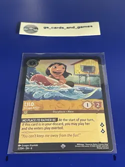 Lilo 2/204 Escape Artist (Cold Foil) Azurite Sea - Disney Lorcana TCG - Image 1
