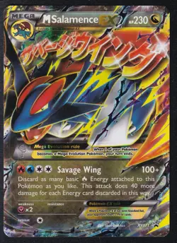Pokemon Cards M Mega Salamence Ex XY Black Star Promo XY171 - Image 1