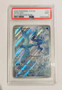 PSA 9 Pokemon Card Journey Together Articuno 161/159 Illustration Rare Graded - Image 1