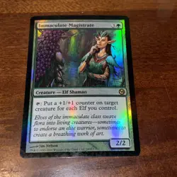 Immaculate Magistrate 219 Commander Legends Foil mtg tcg card NM - Image 1