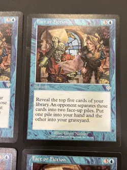 4x Fact or Fiction Magic Invasion MTG LP - Image 3
