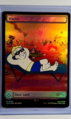 2024 MTG Magic the Gathering SLD Secret Lair Drop Fallout Foil #795 Wastes - Image 1