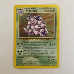 1999 Pokemon Unlimited Nidoking Rare Holo #11/102 Base Set Vintage NM - Image 1