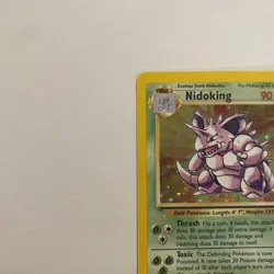 1999 Pokemon Unlimited Nidoking Rare Holo #11/102 Base Set Vintage NM - Image 2