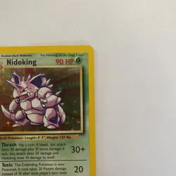 1999 Pokemon Unlimited Nidoking Rare Holo #11/102 Base Set Vintage NM - Image 3
