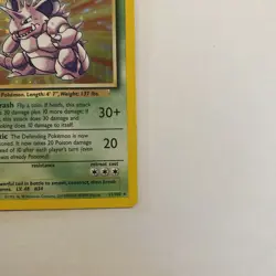 1999 Pokemon Unlimited Nidoking Rare Holo #11/102 Base Set Vintage NM - Image 4