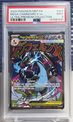 Pokemon TCG Mega Charizard X EX Promo PSA 9 - Image 1
