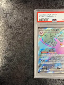 2025 POKEMON DESTINED RIVALS EN ROCKET'S CROBAT ULTRA RARE #217 GEM MT 💎 PSA 10 - Image 3