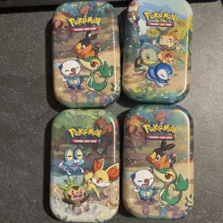 Pokemon Celebrations Mini Tins X4 (EMPTY) all different artworks - Image 1