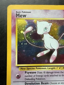 2000 Pokemon Mew Holo WOTC Black Star Promo #9 Pokemon League (MP) - Image 2
