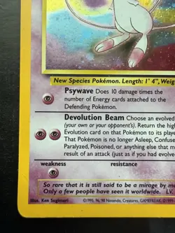 2000 Pokemon Mew Holo WOTC Black Star Promo #9 Pokemon League (MP) - Image 4