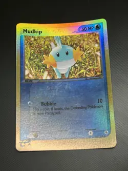 Mudkip 59/109 Reverse Holo Ruby and Sapphire Pokemon Card 2003 2/4 - Image 1