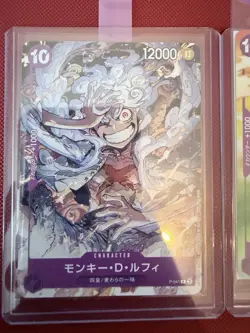 Set Of 3 Monkey D Luffy Promos P-041 Japanese One Piece Cards Rare Near Mint - Image 3