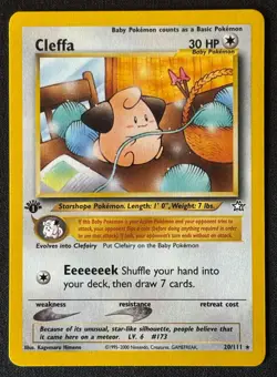 1st Edition Cleffa - Neo Genesis - #20/111 - Vintage Pokemon Card 2000 WOTC - Image 1