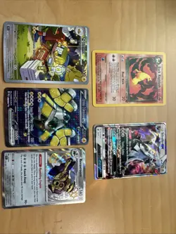 Lot Of 5 Pokemon Cards Vintage And Modern - Image 1