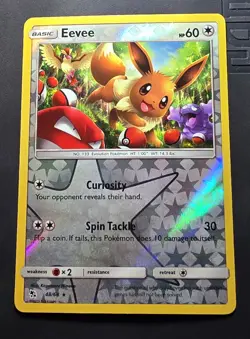 Pokemon Eevee 48/68 Reverse Holo Card - Hidden Fates 2019 Set - TCG Basic Eng - Image 4