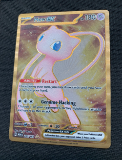 Mew ex 205/165 Metal Pokemon Card - Scarlet & Violet 151 set - LP - Image 2