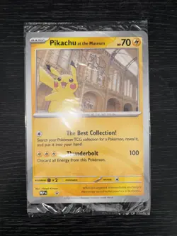 Pokemon x Natural History Museum: Pikachu at the Museum (Sealed) Promo Card #1 - Image 1