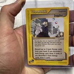 Pokemon Juggler 126/147 TRAINER Aquapolis Set Pokemon Card Uncommon LP+ Vintage - Image 1