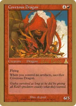 2x Covetous Dragon World Championship Decks 1999 HP MTG - Image 1