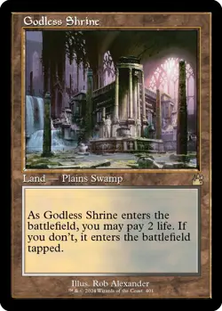 MTG Godless Shrine (Retro Frame) - 401 / English / Near Mint - Image 1