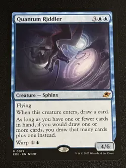 MTG Edge of Eternities Quantum Riddler 0072 NM Mythic - Image 1