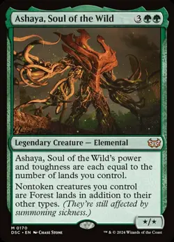 1x Ashaya, Soul of the Wild NM-Mint, English Commander: Duskmourn MTG Magic - Image 1