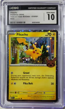 ✨ Pikachu Fart Swirl 🌀 Cosmo Holo HEAVILY BLEEDED Error Pokemon TCG Rare ✨ - Image 5