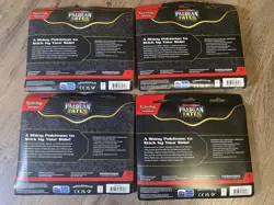 4x Sealed Pokemon Paldean Fates 3 Pack Blister Tech Sticker Collection Sealed - Image 2