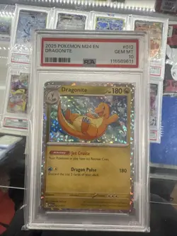 McDonald's Holo Promo Card Pokemon Dragonite PSA 10 2025 M24EN 012/015 - Image 1