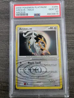 Pokemon Arceus Platinum Arceus Holo Rare #AR5 PSA 10 Gem Mint - Image 1