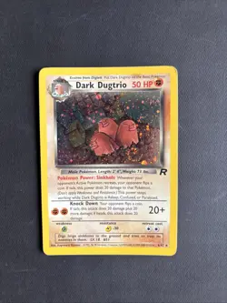 Pokemon TCG Dark Dugtrio Team Rocket 6/82 Holo Unlimited Holo Rare Vintage WOTC - Image 1