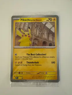 Pikachu At The Museum Jumbo Promo Card, Pokemon TCG - Image 1