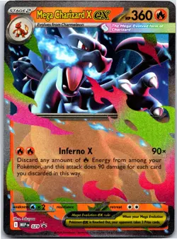 Mega Charizard X ex MEP 029 Black Star Promo Pokemon TCG NM - Image 1