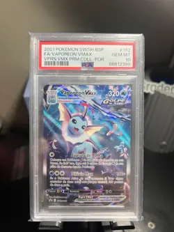 PSA 10 Vaporeon Vmax Portugese Premium Collection SWSH182 Gem Mint Pokemon - Image 1