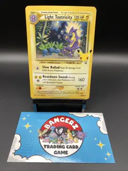 Pokemon TCG Light Toxtricity SWSH137 Celebrations 25th Black Star Promo Holo - Image 1