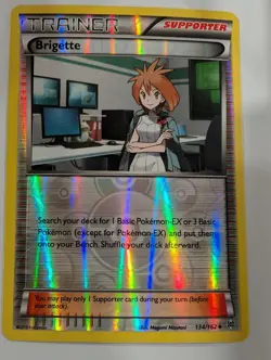 Brigette 134/162 - XY Breakthrough Pokemon Reverse Holo Foil Rare Nice! - Image 1